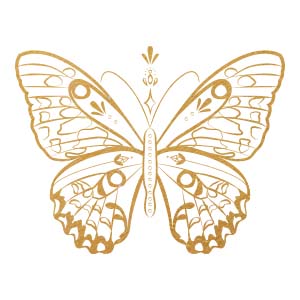 gold butterfly