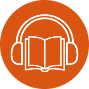 Book with headphones